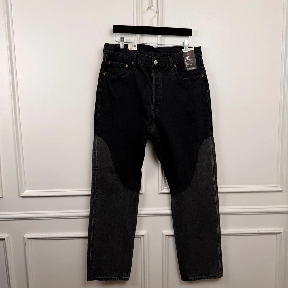 Levi's 501 Original Men's 34x32 Black Straight Leg Jeans New With Tags